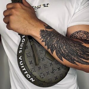 Louis Vuitton Khaki Monogram Belt Bag